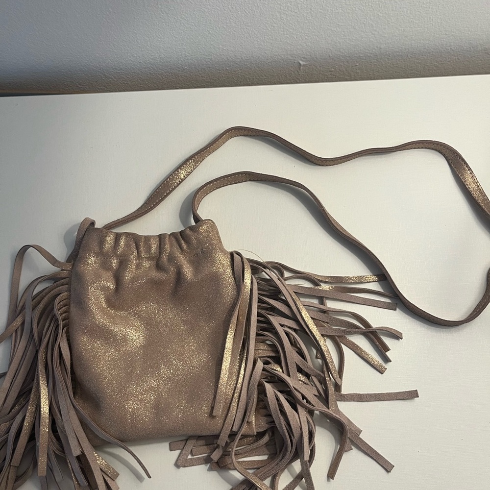 Gold/rose gold Fringe Crossbody Bag